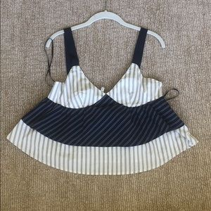 Joie striped layered tank top